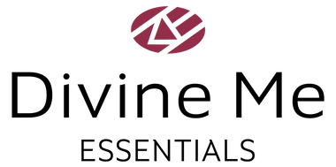 Divine Me Essentials logo - modern minimalist wordmark representing inclusive, elegant jewelry.