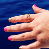 Harmonic Shapes Adjustable Ring - Gold or Silver