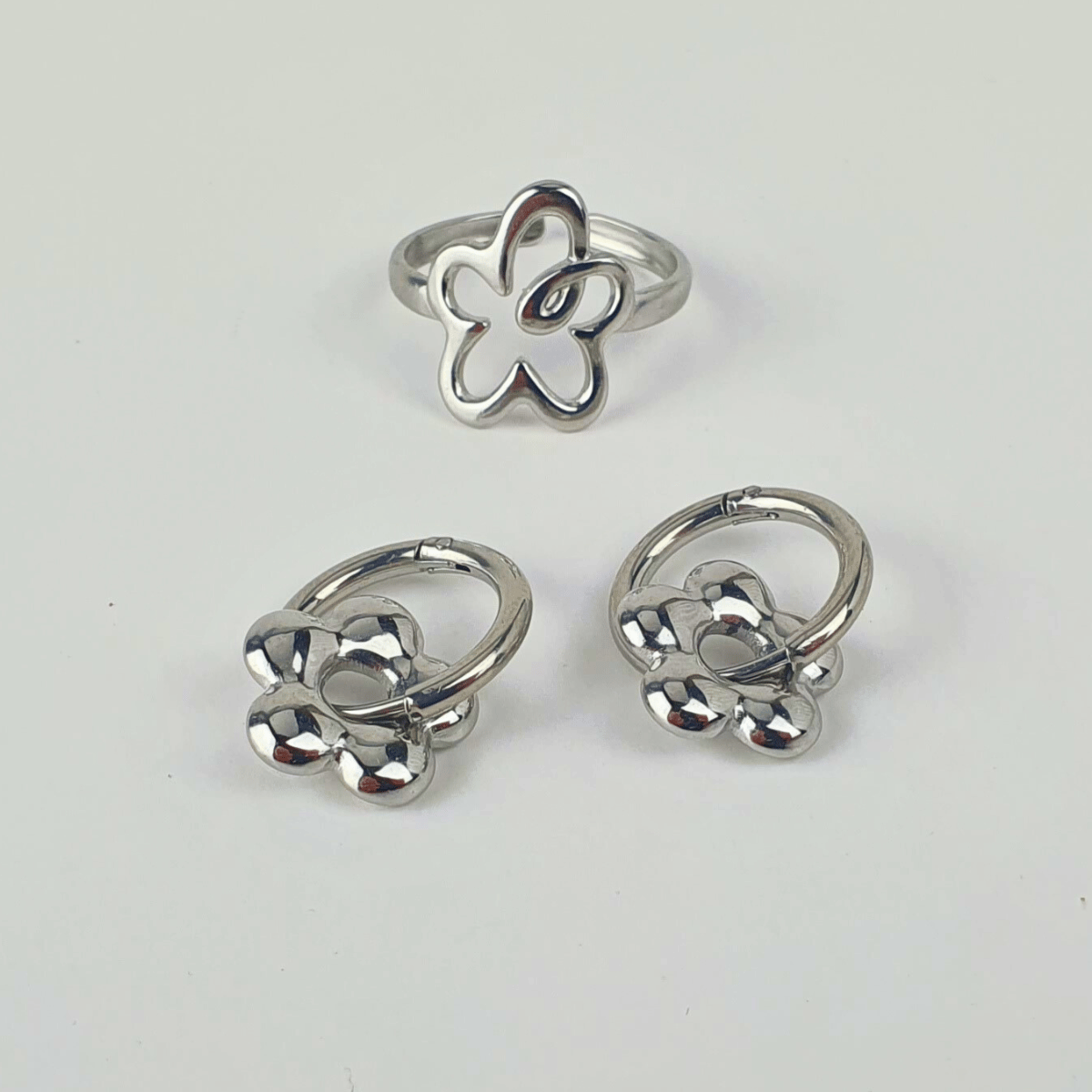 Flowers Power Bundle - Earring and Ring Set