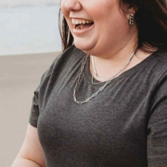 Linked Up Paperclip Chain Necklace - Gold or Silver