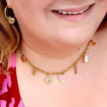 Bold treasures necklace - Divine Me Essentials - Necklace with colourful charms