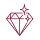 Diamond icon with tagline “Curvy, petite, bold or chill - our jewellery’s made to fit you,” celebrating inclusive, size-friendly design by Divine Me Essentials.