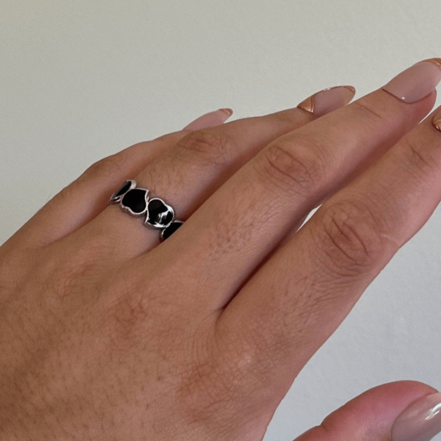 Eternal hearts adjustable ring - Divine Me Essentials - Ring