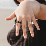 Flower power adjustable ring - Divine Me Essentials - Ring