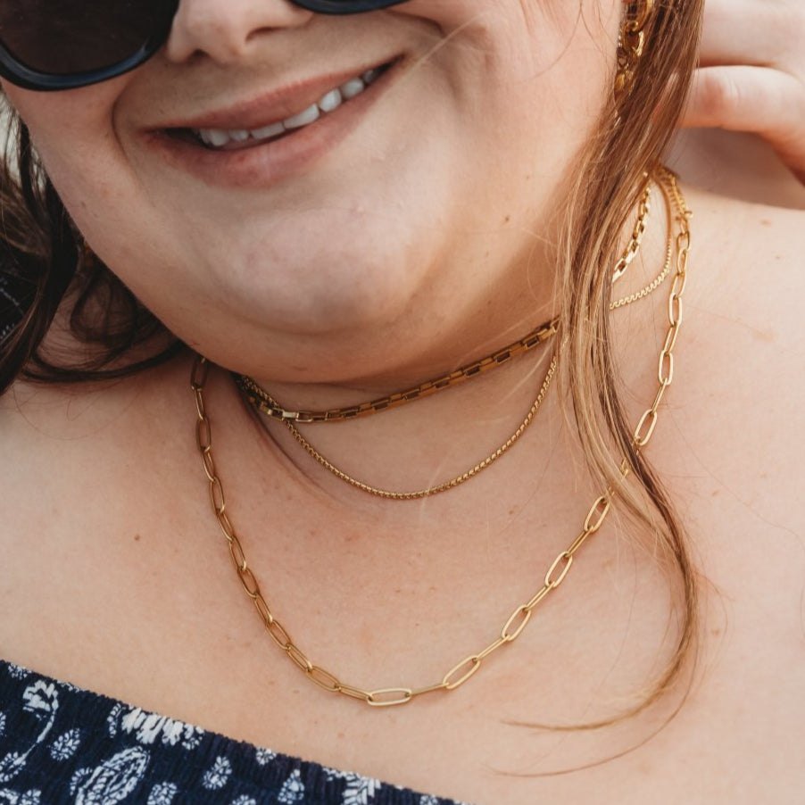 Linked up paperclip necklace - Divine Me Essentials - Necklace